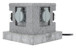 Borne jardin IP44 4 x 16A + 2 interrupteurs câble H07RN-F 3G1 5mm²  4 5mètres - ZENITECH