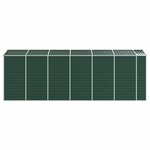 vidaXL Abri de jardin vert 191x555x198 cm acier galvanisé