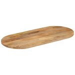 vidaXL Dessus de table 110x50x2 5 cm ovale bois massif de manguier