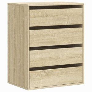 vidaXL Commode d'angle chêne sonoma 60x41x76 cm bois d'ingénierie