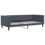 vidaXL Lit de jour et gigogne et matelas gris foncé 100x200 cm velours