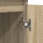 vidaXL Buffet avec tiroirs chêne sonoma 100 5x35x76 cm bois ingénierie