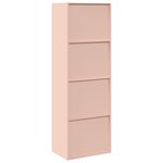 vidaXL Armoire de rangement 2 Pièces Rose 60 x 40 x 180 cm Acier