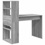 vidaXL Bureau Sonoma gris 113 x 54 x 120 cm Bois d'ingénierie