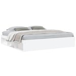 vidaXL Cadre de lit blanc 200x200 cm