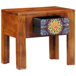 Table d'appoint vidaXL 40x30x36 cm en bois massif d'acacia