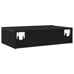 vidaXL Meubles TV avec éclairage LED 2 pièces Chêne noir 60 x 35 x 15 5 cm