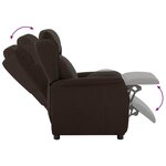 vidaXL Fauteuil inclinable Marron foncé 67.5 x 93.5 x 101.5 cm tissu