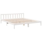 vidaXL Cadre de lit extra long sans matelas 180x220 cm bois massif pin