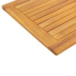 vidaXL Plateau de table 110 x 55 x 2 2 cm en teck massif rectangulaire
