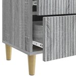 vidaXL Cabinet de chevet Sonoma gris 43 x 34 5 x 48 cm