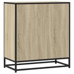 vidaXL Buffet chêne sonoma 68x35x76 cm bois d'ingénierie et métal