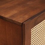 vidaXL Armoire d'évier avec étagère avec porte Marron 62 x 33 x 58 cm