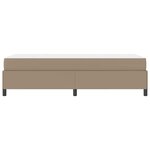 vidaXL Cadre de lit avec matelas Cappuccino 90 x 190 cm Faux cuir