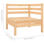 Salon de jardin meuble d'extérieur ensemble de mobilier 8 pièces bois de pin massif 02_0017804