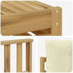 vidaXL Ensemble de canapés d'extérieur 10 pc Blanc et crème