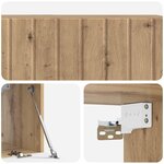 vidaXL Meuble TV mural 98 x 31 x 30 cm Chêne artisanal