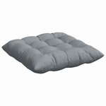 vidaXL Coussins de siège 2 Pièces Gris clair 40 x 40 x 6 cm tissu