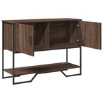 vidaXL Table console chêne marron 100x35x74 5 cm bois d'ingénierie