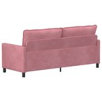 vidaXL Canapé Rose 196 x 81 x 87 5 cm Velours