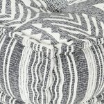 vidaXL Pouf modulaire Gris rayé Tissu