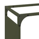 vidaXL Portant de bois chauffage vert olive 44x28x65 cm