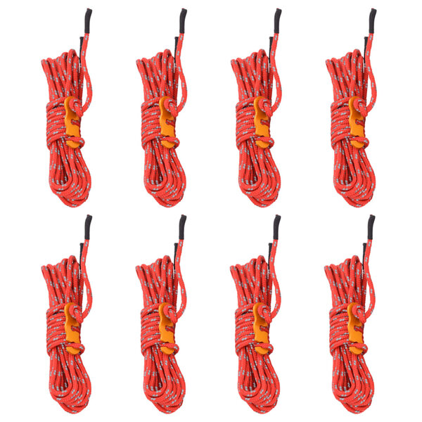vidaXL Cordes de haubanage avec clés réfléchissantes 8 Pièces 4 m 4 mm