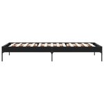 vidaXL Cadre de lit sans matelas noir 100x200 cm