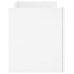 vidaXL Meuble TV blanc 80x35x40 cm bois d’ingénierie