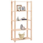 vidaXL Étagères de rangement à 5 niveaux 2 Pièces 80x38x170 cm 250 kg