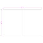 vidaXL Toile de rechange pour auvent Vert et blanc 500 × 300 cm