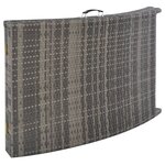 vidaXL Salon de jardin pliable 3 Pièces Résine tressée Gris