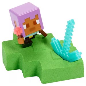 Mattel JCD12 - Minecraft - Figurine à collectionner Mini Mode Mining - 1 pièce