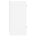 vidaXL Armoire latérale avec portes en verre blanc 35x37x75 5 cm