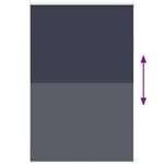 vidaXL Store enrouleur occultant largeur du tissu 146 6 cm polyester