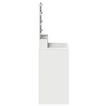 vidaXL Coiffeuse avec étagère Blanc 50 x 41 x 135 cm Bois d'ingénierie