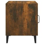 vidaXL Table de chevet Chêne fumé Bois d'ingénierie