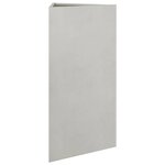 vidaXL Jardinières 2 Pièces triangulaire 40x40x75 cm acier inoxydable