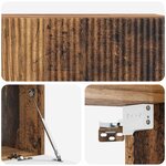 vidaXL Meuble TV mural Bois ancien 98 x 41 x 30 cm Bois d'ingénierie