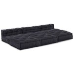 vidaXL Unité de canapé modulaire 4 Pièces Anthracite Tissu
