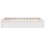 vidaXL Cadre de lit sans matelas blanc 160x200 cm bois de pin massif
