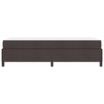 vidaXL Lit à ressorts Marron 90 x 200 cm Tissu  Bois Engineered