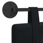 vidaXL Tête de lit suspendue Noir Velours