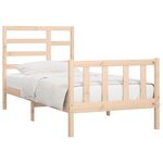 vidaXL Cadre de lit sans matelas 100x200 cm bois massif de pin