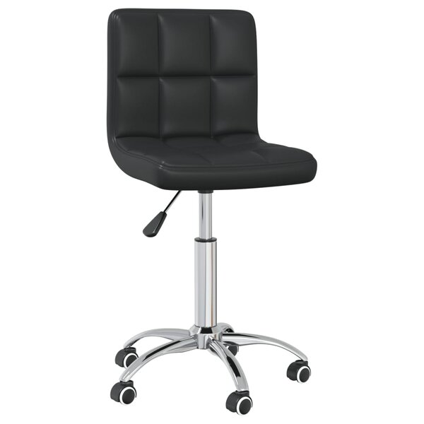 vidaXL Chaise de bureau pivotante Noir Similicuir