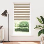 vidaXL Store zèbre marron sable largeur du tissu 105 9 cm polyester