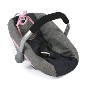 Bayer Chic 2000 708-26 - Siège de voiture pour poupées  anthracite - bleu foncé - rose