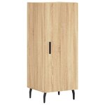 vidaXL Buffet haut Chêne sonoma 34 5x34x180 cm Bois d'ingénierie