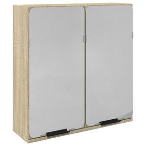 vidaXL Armoire de salle de bain à miroir chêne sonoma bois ingénierie