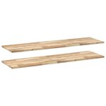 vidaXL Étagères flottantes 2 Pièces 120x40x2 cm acacia massif non traité
